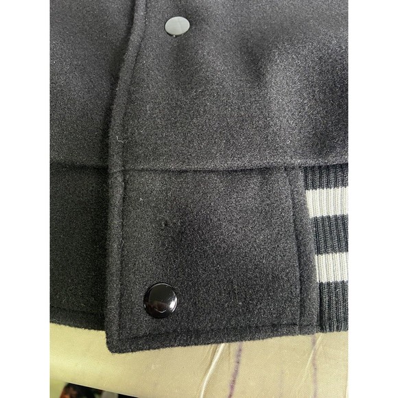 Ultra Game NFL Las Vegas Raiders Mens Varsity Coaches Snap Up Jacket Coat Size L - Picture 3 of 13